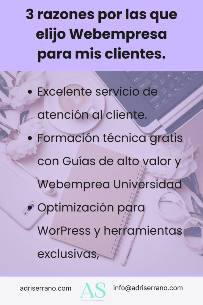 Reseña de Webempresa Adri Serrano