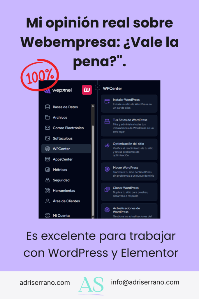 Reseña de Webempresa Adri Serrano